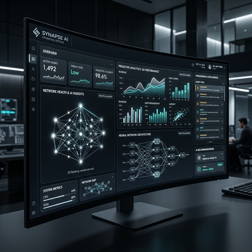 High-end dashboard UI